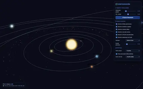 Captura de la simulación de Gemini 3.6 Flash (High) con Antigravity