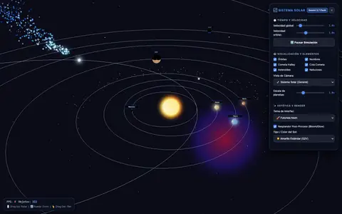 Captura de la simulación de Gemini 3.7 Flash (High) con Antigravity